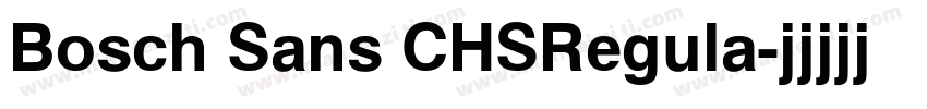 Bosch Sans CHSRegula字体转换